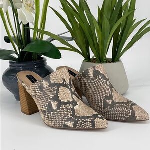 Steven By Steve Madden Snake Print Heels